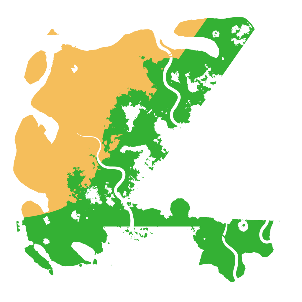 Biome Rust Map: Procedural Map, Size: 4300, Seed: 609808964
