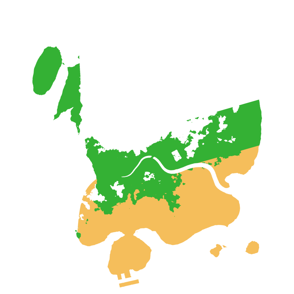 Biome Rust Map: Procedural Map, Size: 3000, Seed: 932582952