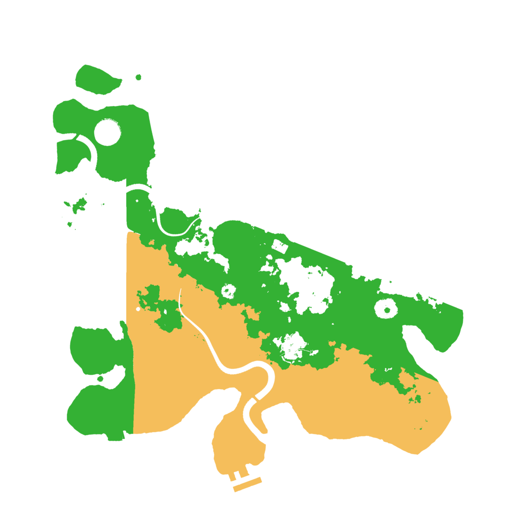 Biome Rust Map: Procedural Map, Size: 3500, Seed: 1899496717