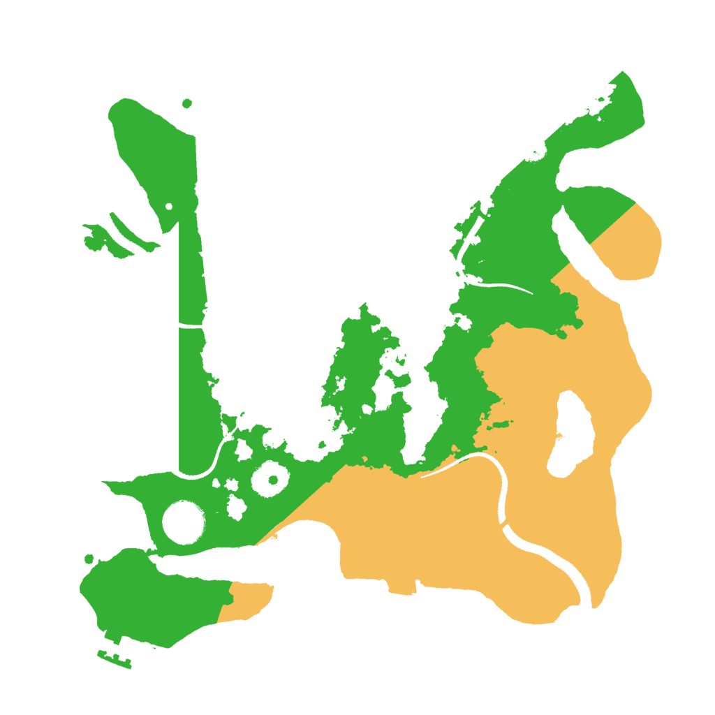 Biome Rust Map: Procedural Map, Size: 3000, Seed: 23877