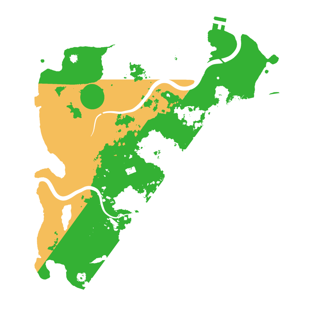 Biome Rust Map: Procedural Map, Size: 3500, Seed: 2387456
