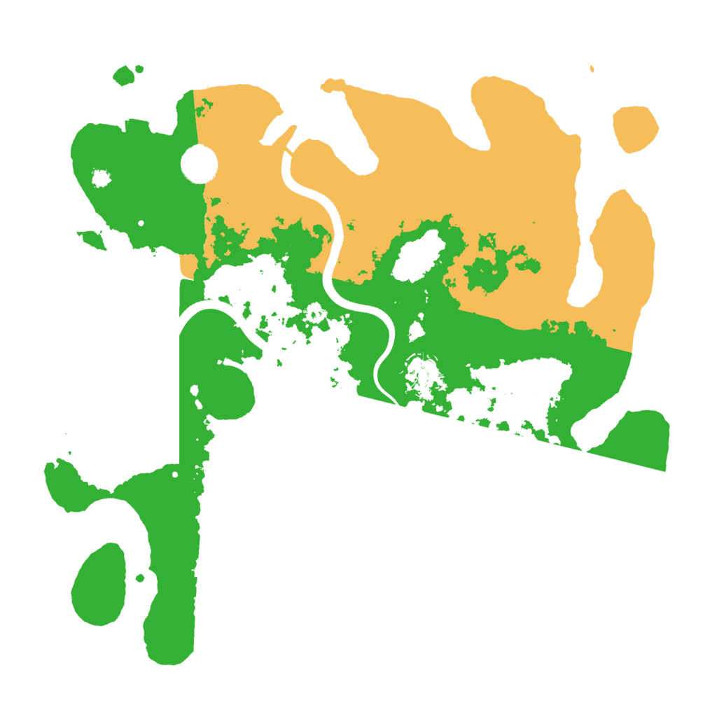 Biome Rust Map: Procedural Map, Size: 3500, Seed: 92828