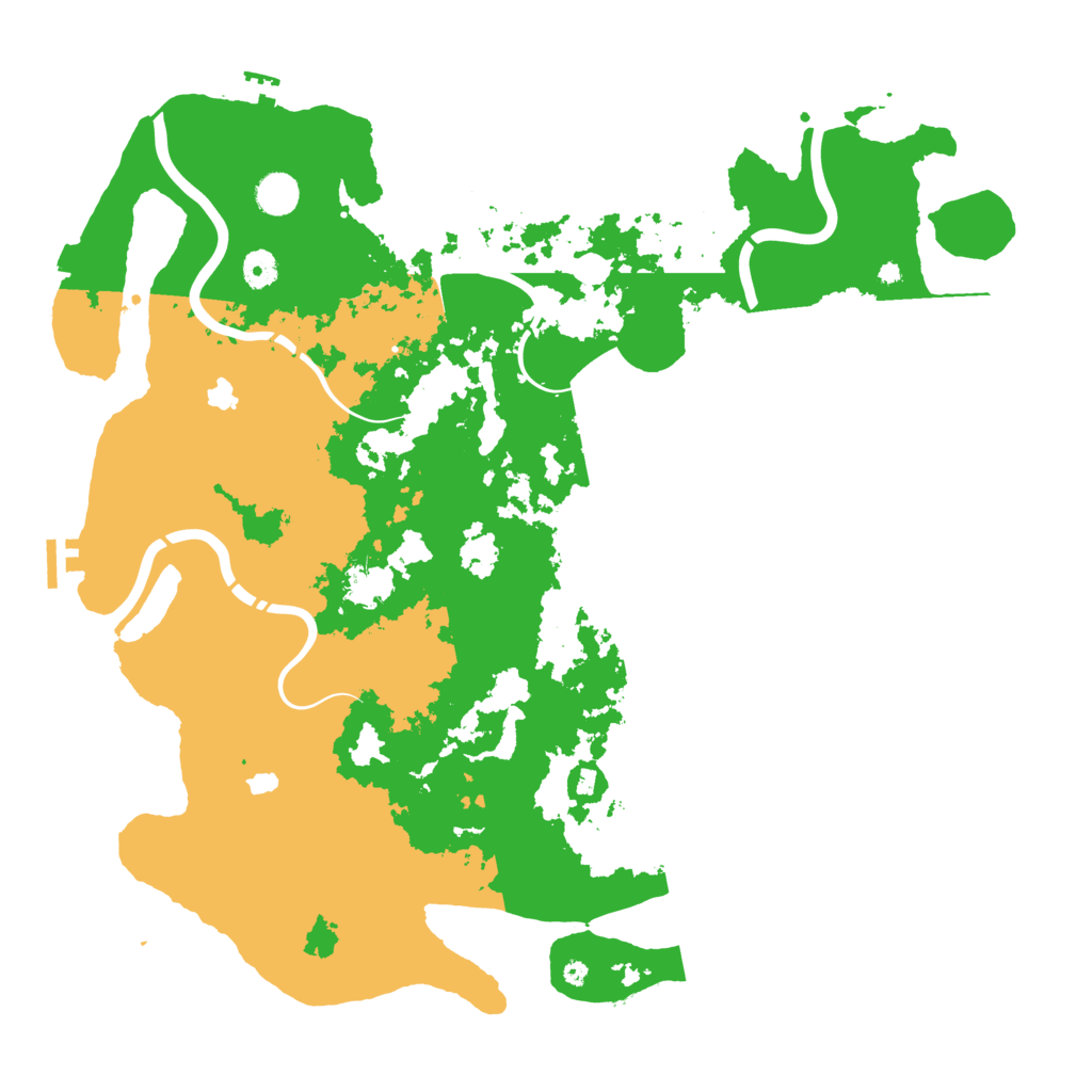Biome Rust Map: Procedural Map, Size: 4500, Seed: 487410