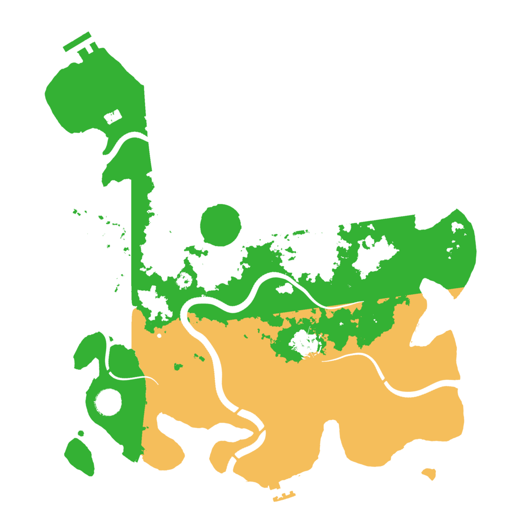 Biome Rust Map: Procedural Map, Size: 3500, Seed: 1043001194