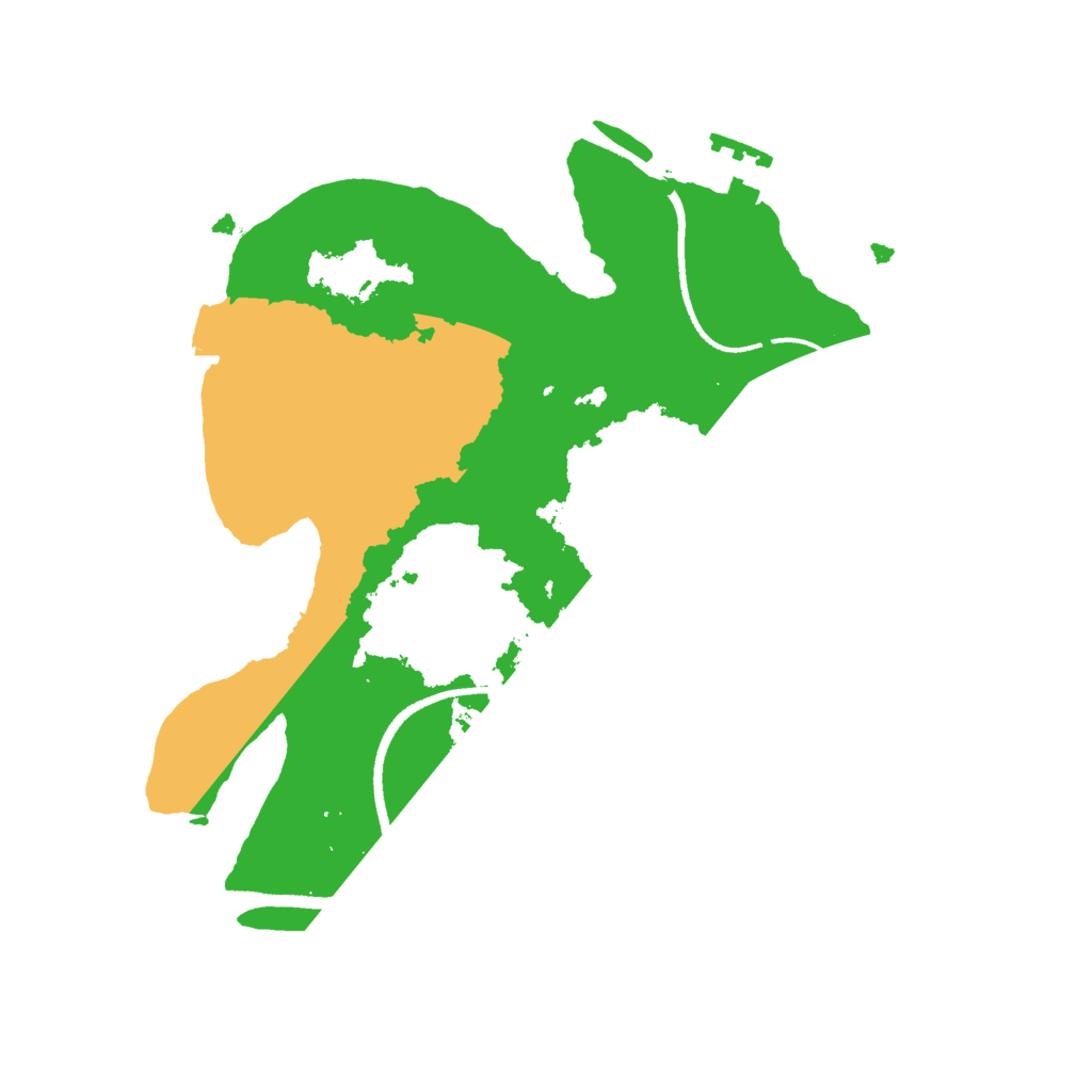 Biome Rust Map: Procedural Map, Size: 2500, Seed: 131241