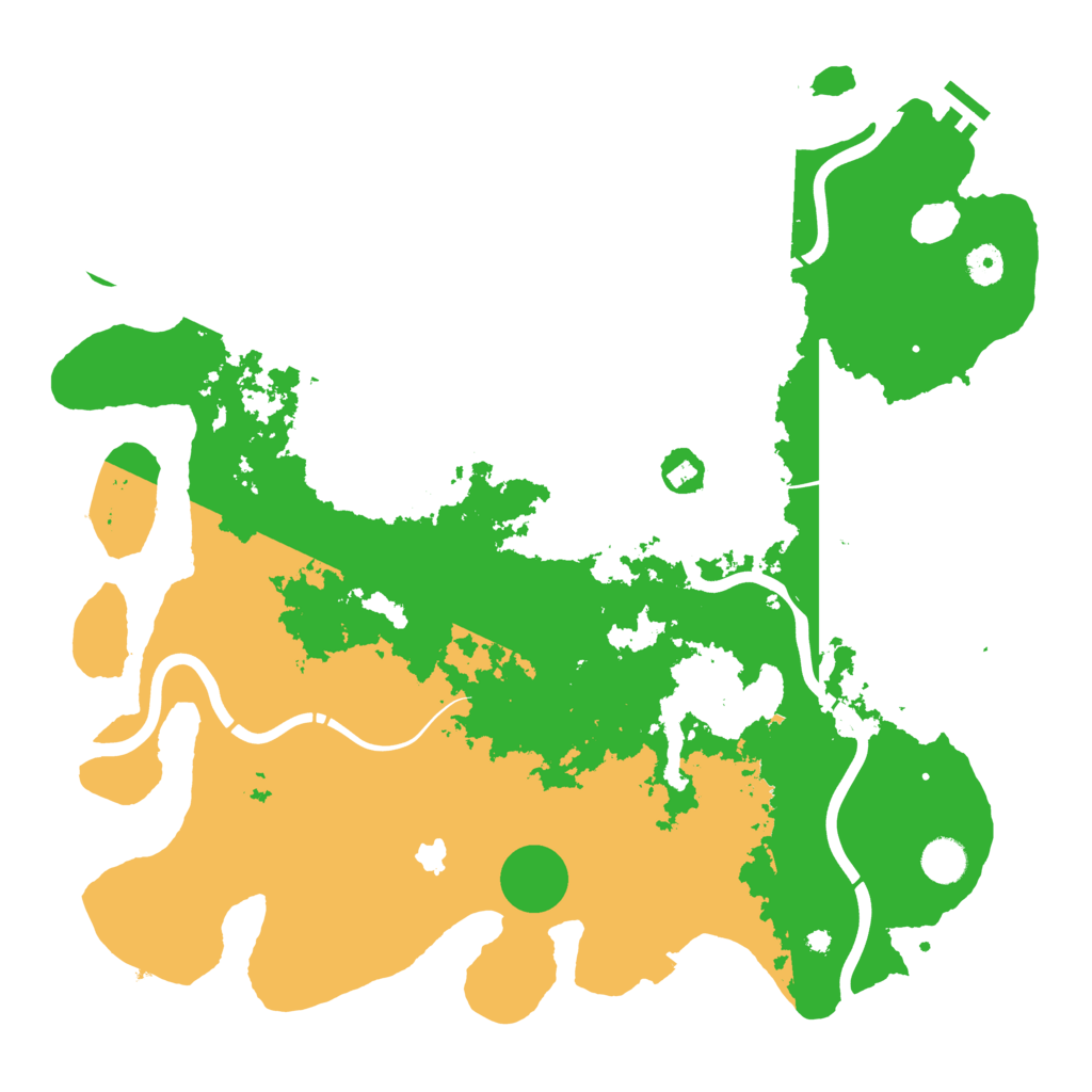 Biome Rust Map: Procedural Map, Size: 4250, Seed: 609957
