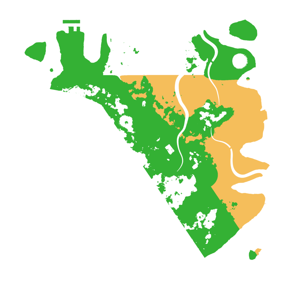 Biome Rust Map: Procedural Map, Size: 3500, Seed: 842345745