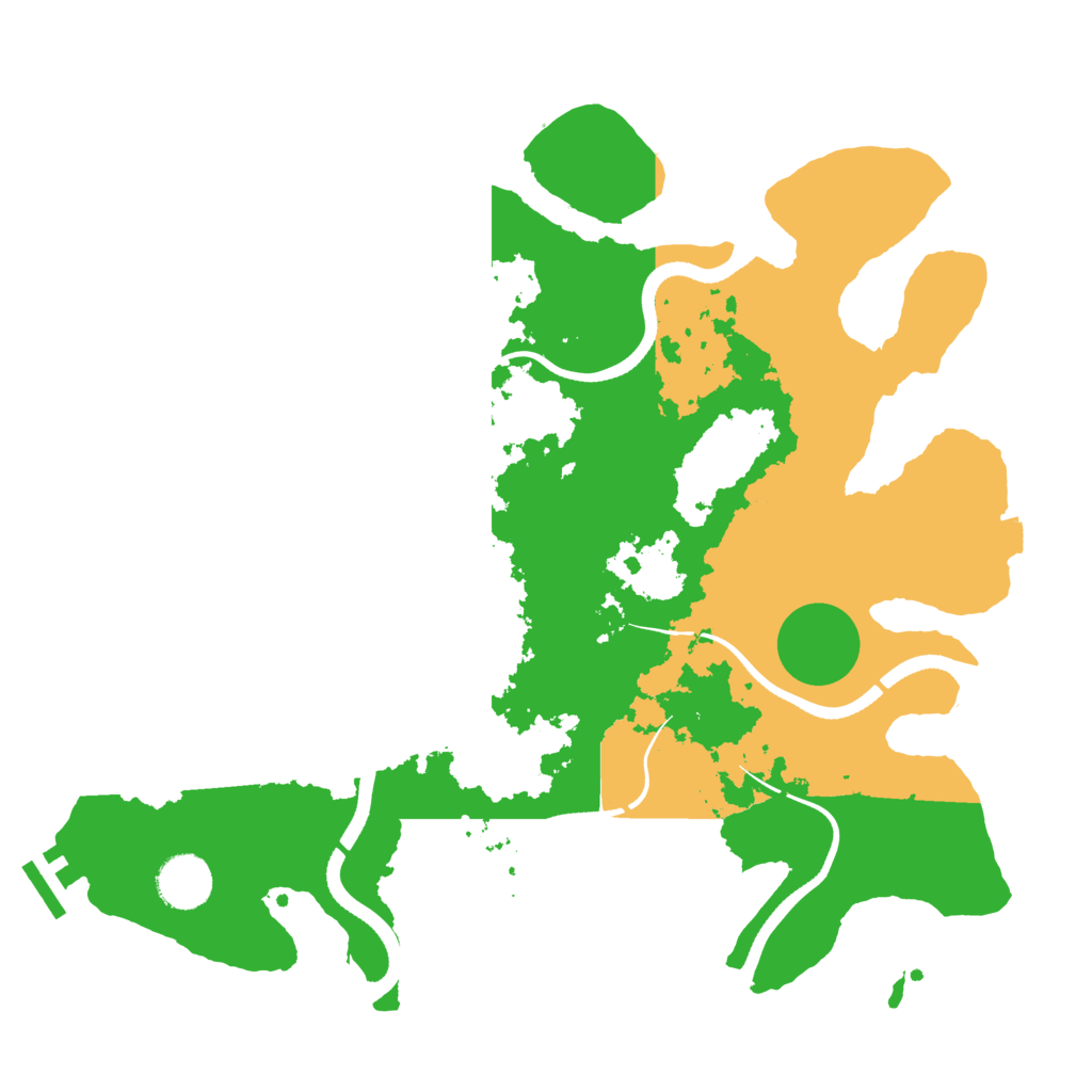 Biome Rust Map: Procedural Map, Size: 3500, Seed: 442146061