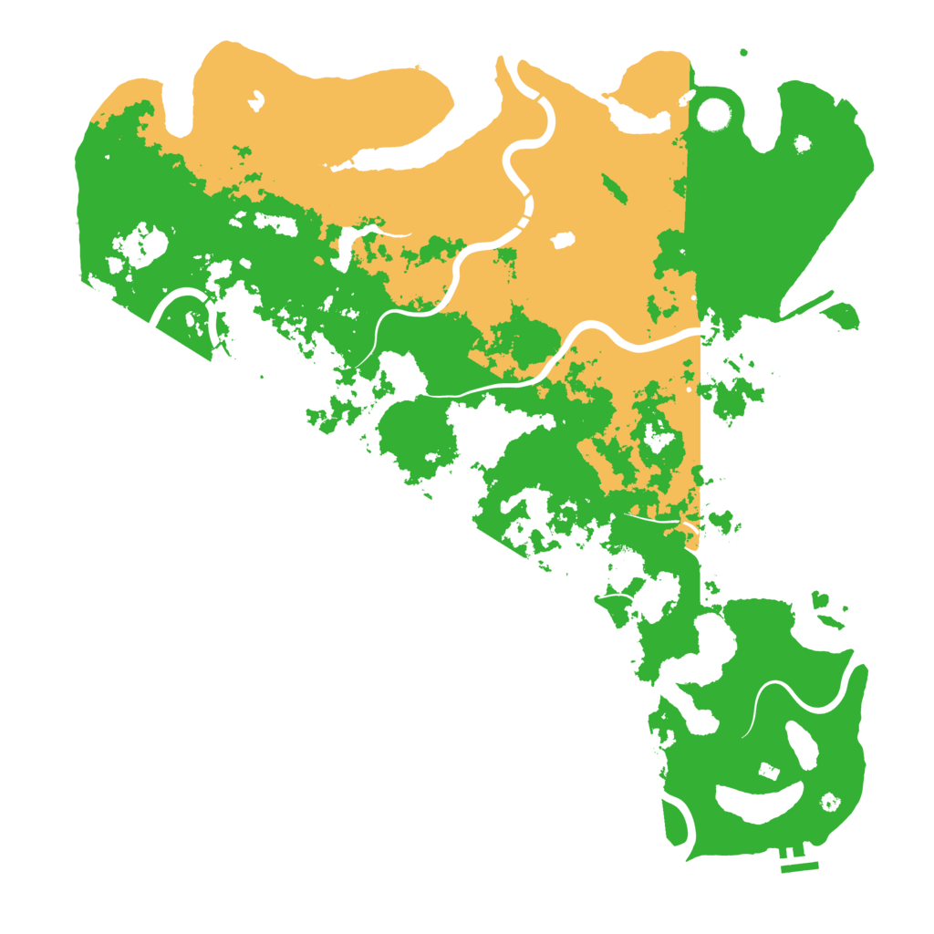 Biome Rust Map: Procedural Map, Size: 5000, Seed: 999999