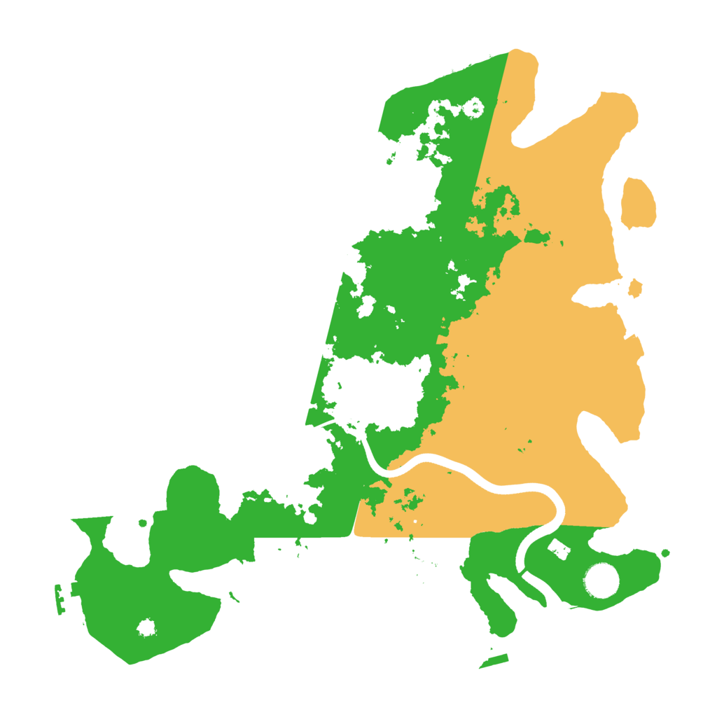 Biome Rust Map: Procedural Map, Size: 3600, Seed: 36378388