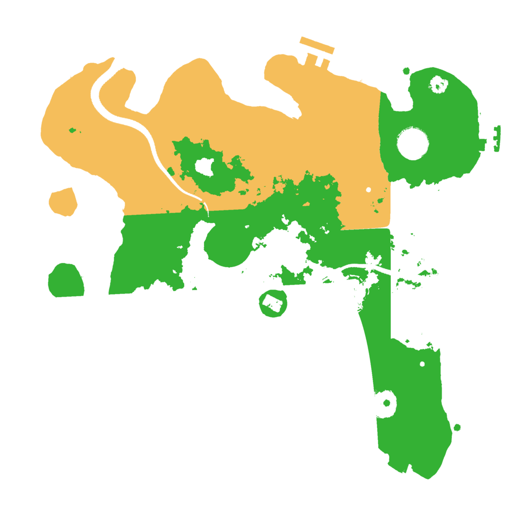 Biome Rust Map: Procedural Map, Size: 3000, Seed: 366445533