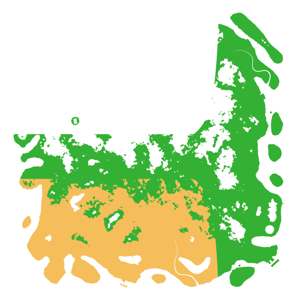 Biome Rust Map: Procedural Map, Size: 6000, Seed: 200535217
