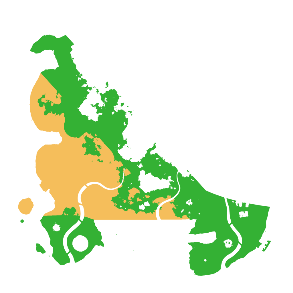 Biome Rust Map: Procedural Map, Size: 3500, Seed: 684523