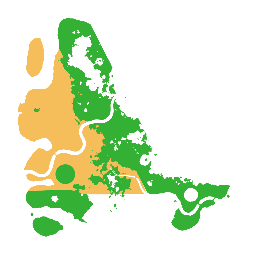 Biome Rust Map: Procedural Map, Size: 3500, Seed: 5178665