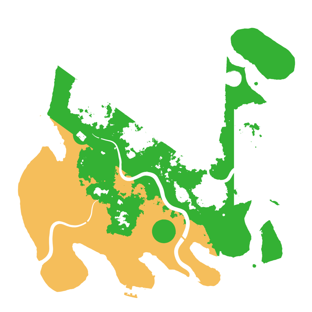 Biome Rust Map: Procedural Map, Size: 3500, Seed: 125747537