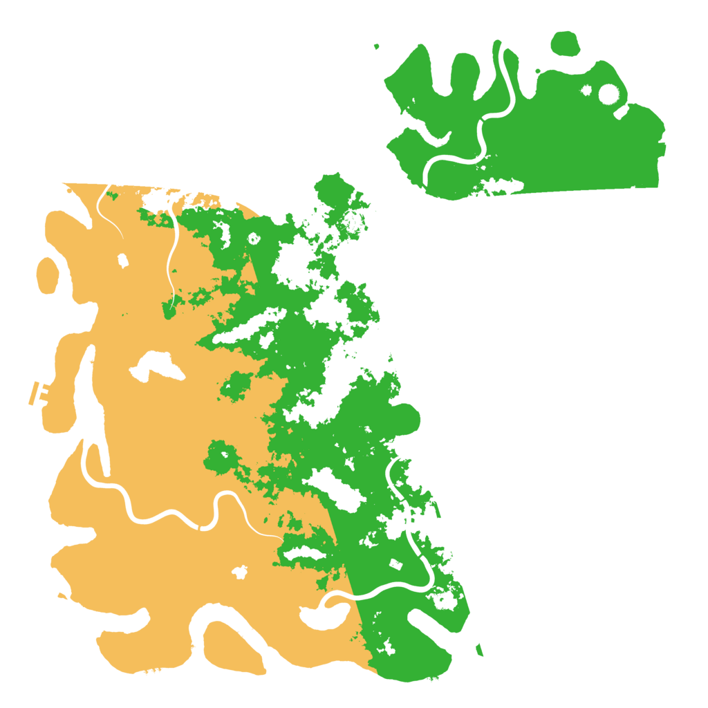 Biome Rust Map: Procedural Map, Size: 6000, Seed: 1341065778