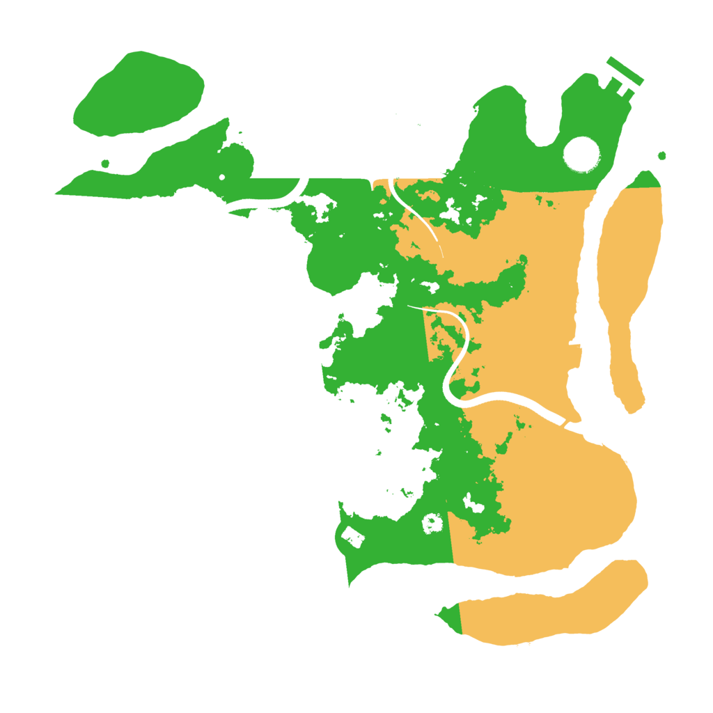 Biome Rust Map: Procedural Map, Size: 3500, Seed: 1227579388