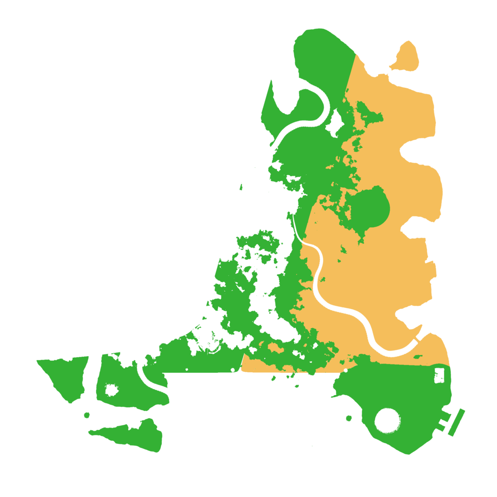 Biome Rust Map: Procedural Map, Size: 3500, Seed: 500326386