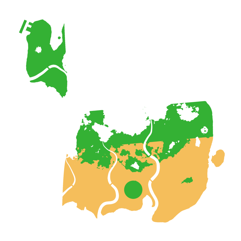 Biome Rust Map: Procedural Map, Size: 3500, Seed: 798494