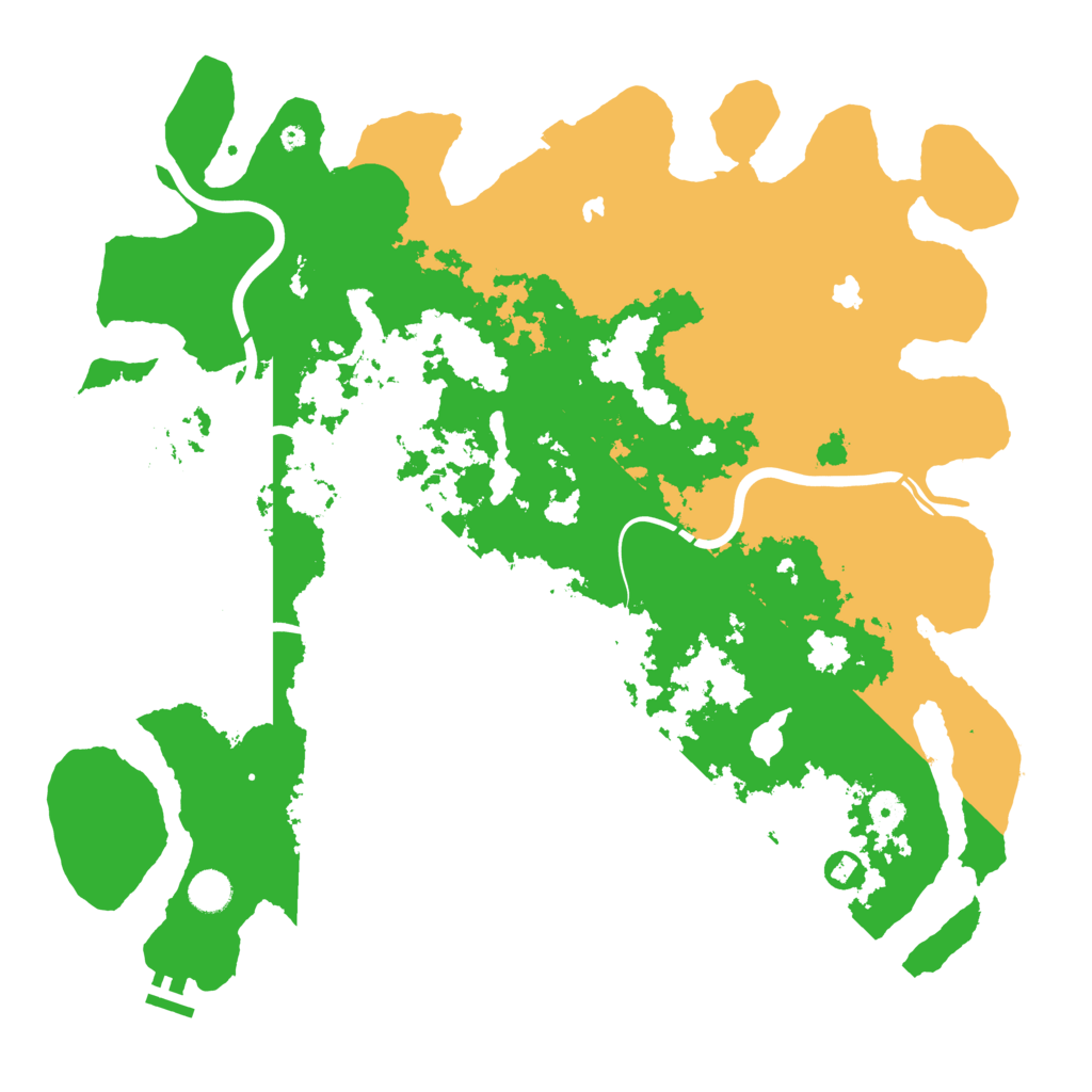 Biome Rust Map: Procedural Map, Size: 4500, Seed: 5321