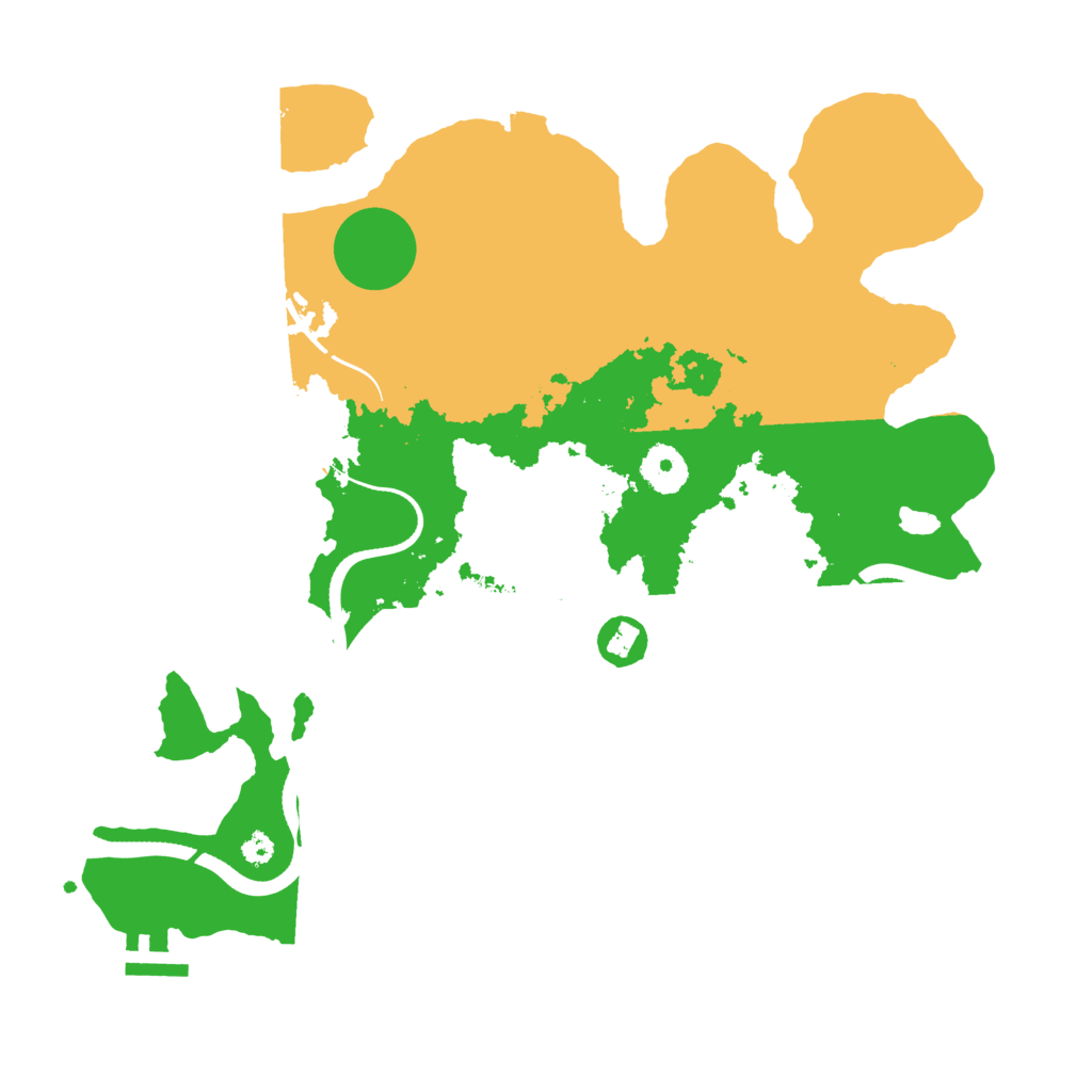 Biome Rust Map: Procedural Map, Size: 3500, Seed: 57654