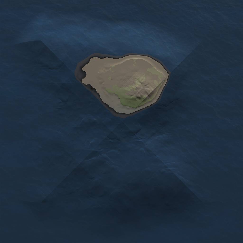 Rust Map: Barren, Size: 1000, Seed: 3332174, 2 Monuments