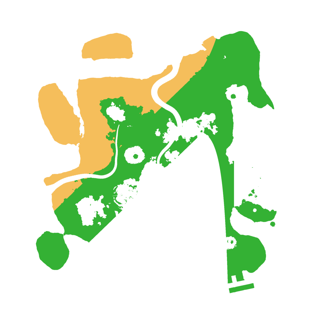 Biome Rust Map: Procedural Map, Size: 2500, Seed: 470743364