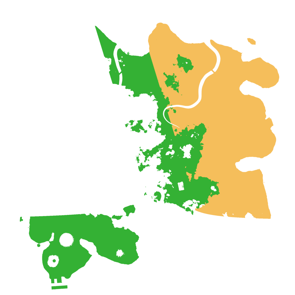 Biome Rust Map: Procedural Map, Size: 3750, Seed: 743256