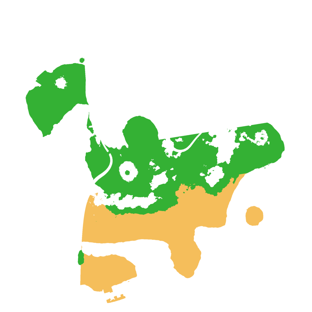 Biome Rust Map: Procedural Map, Size: 2500, Seed: 10000