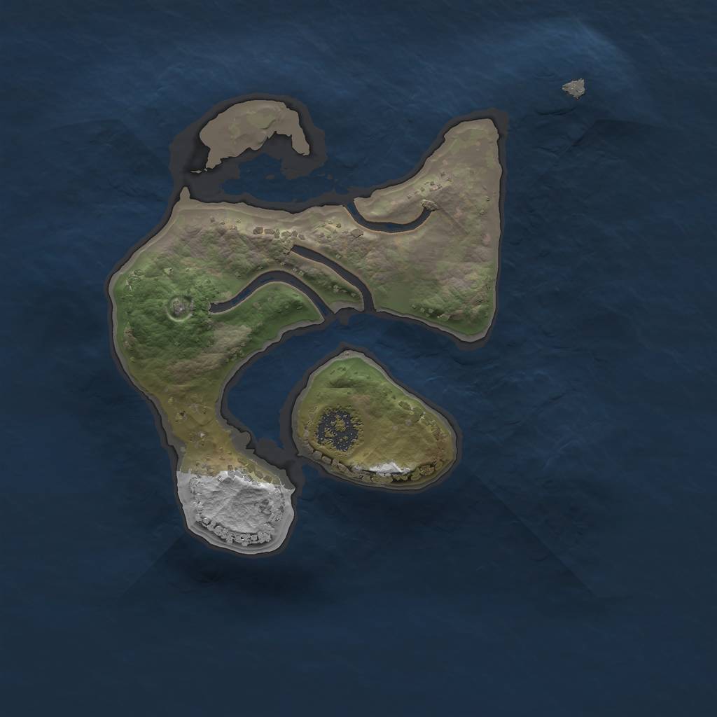 Rust Map: Procedural Map, Size: 1750, Seed: 972088097, 2 Monuments