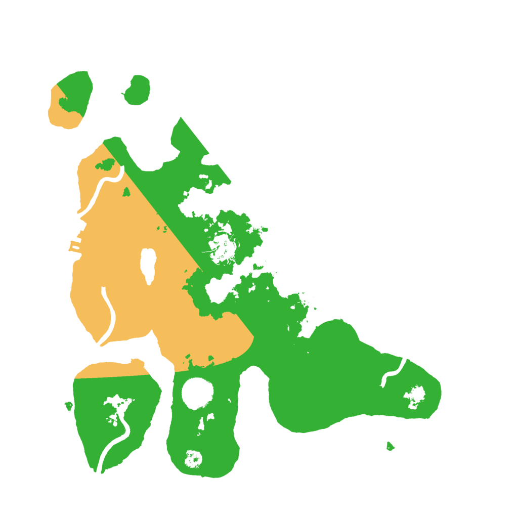 Biome Rust Map: Procedural Map, Size: 3000, Seed: 3451