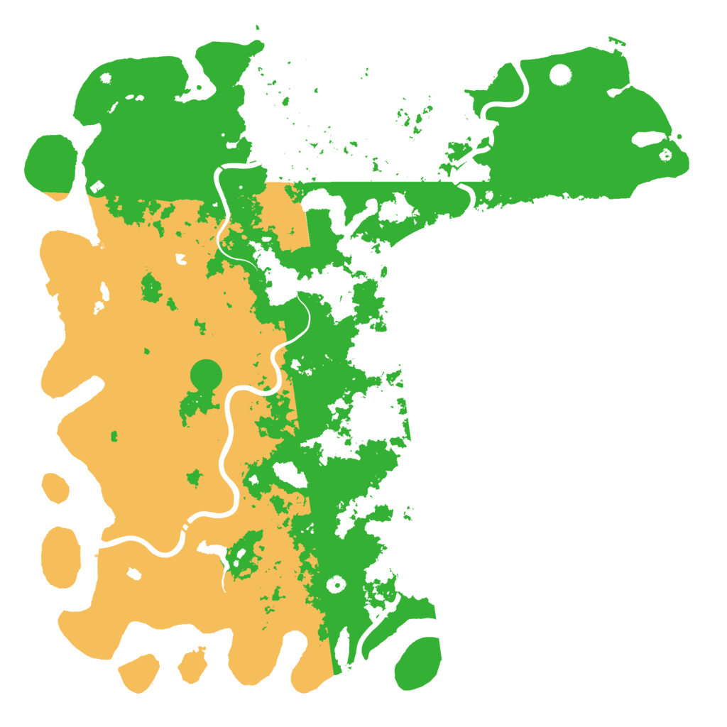 Biome Rust Map: Procedural Map, Size: 6000, Seed: 54087818