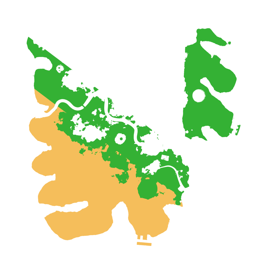Biome Rust Map: Procedural Map, Size: 3500, Seed: 7530591