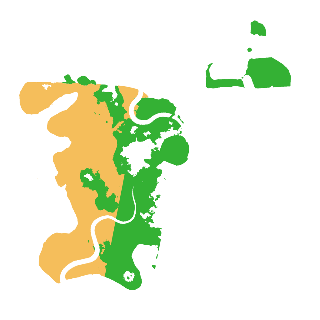 Biome Rust Map: Procedural Map, Size: 3000, Seed: 2174867