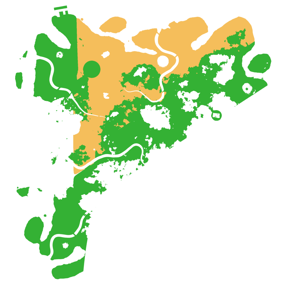 Biome Rust Map: Procedural Map, Size: 4500, Seed: 1234568