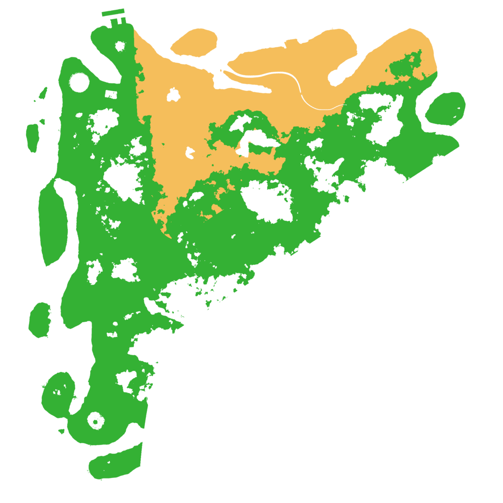 Biome Rust Map: Procedural Map, Size: 4500, Seed: 1234568