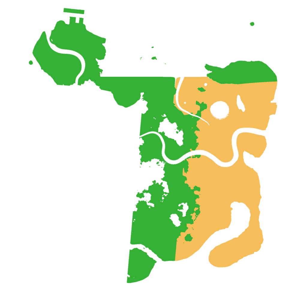 Biome Rust Map: Procedural Map, Size: 3000, Seed: 7136