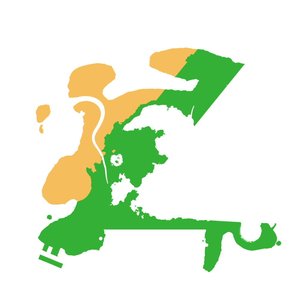 Biome Rust Map: Procedural Map, Size: 2500, Seed: 402730410