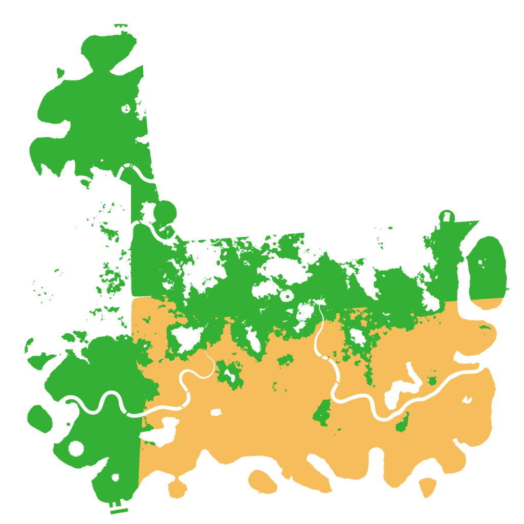 Biome Rust Map: Procedural Map, Size: 6000, Seed: 1698600608