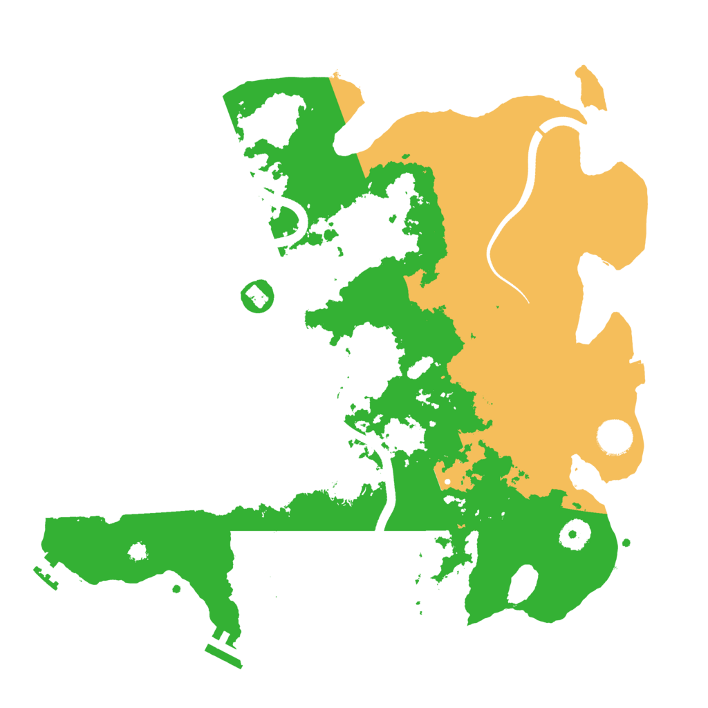 Biome Rust Map: Procedural Map, Size: 3500, Seed: 953289993