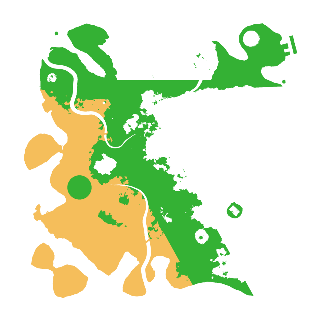 Biome Rust Map: Procedural Map, Size: 3500, Seed: 724325815