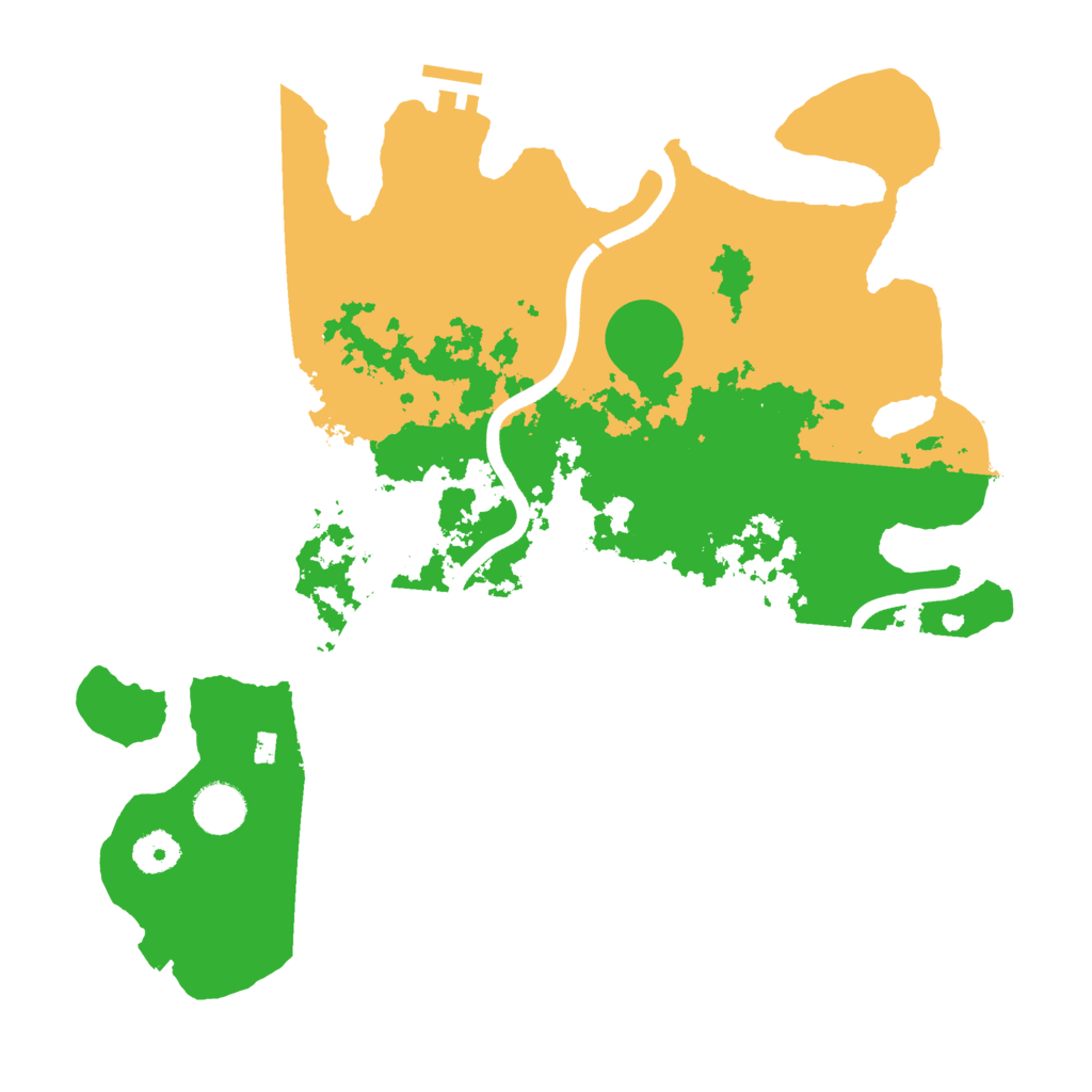 Biome Rust Map: Procedural Map, Size: 3700, Seed: 376635754