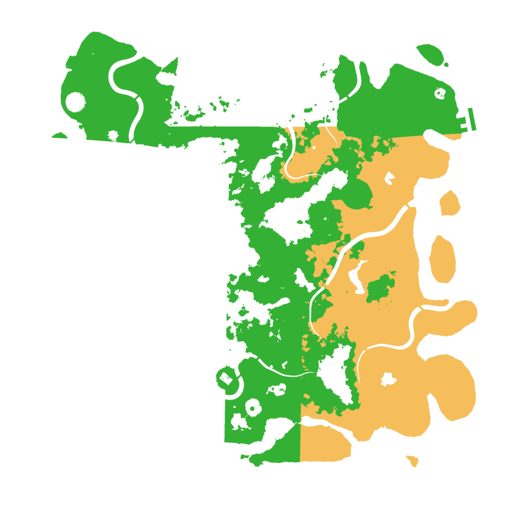 Biome Rust Map: Procedural Map, Size: 4500, Seed: 529172811