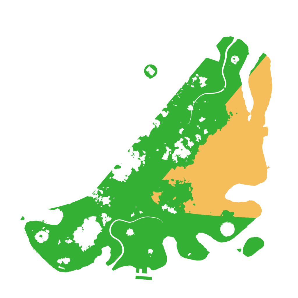 Biome Rust Map: Procedural Map, Size: 3700, Seed: 17