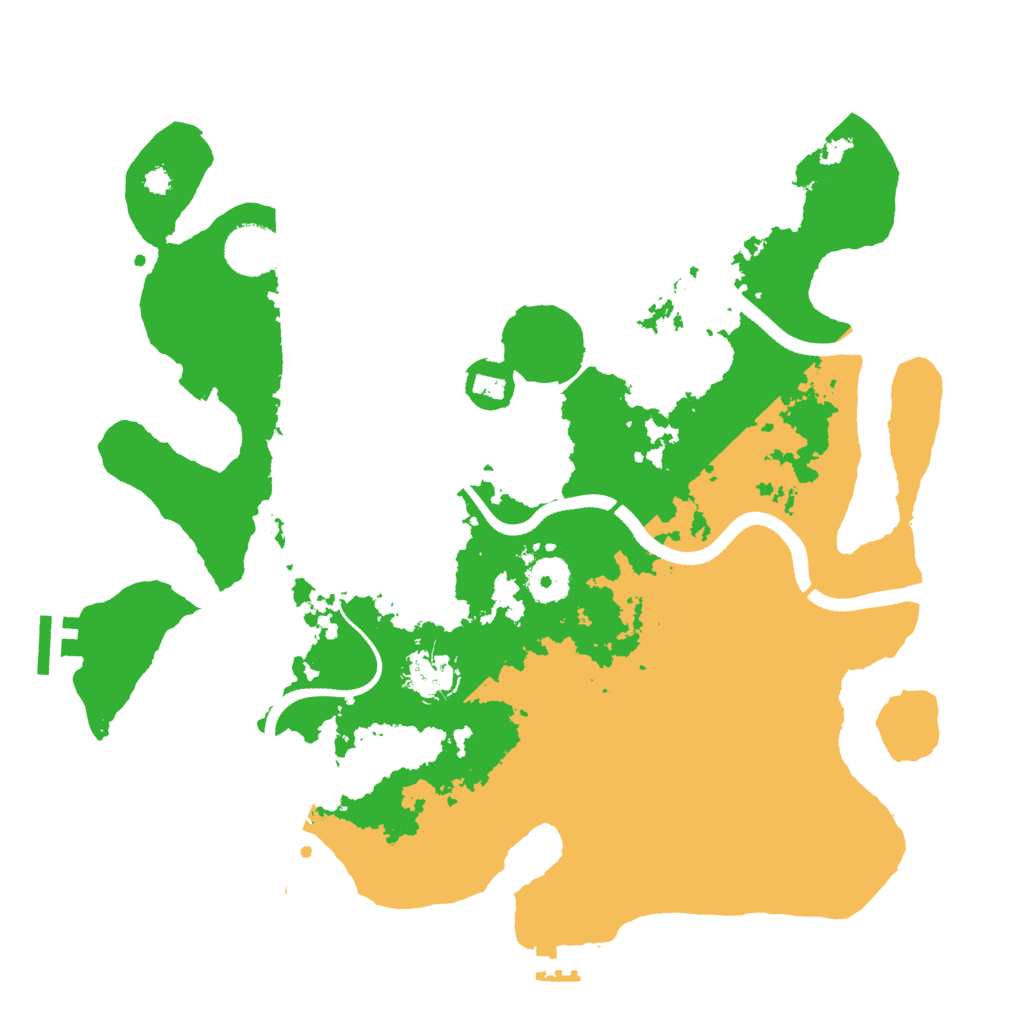 Biome Rust Map: Procedural Map, Size: 3500, Seed: 1505685762