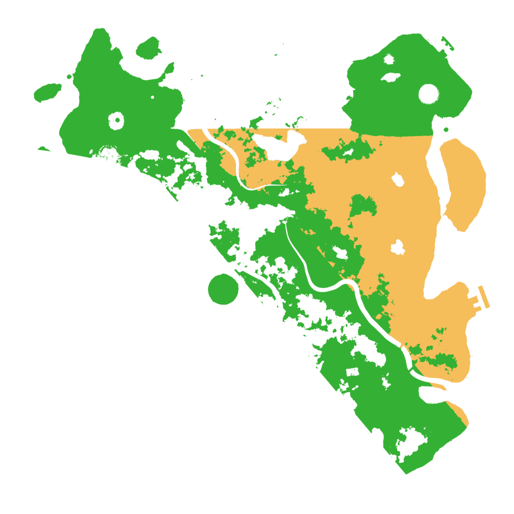 Biome Rust Map: Procedural Map, Size: 4500, Seed: 1851369563