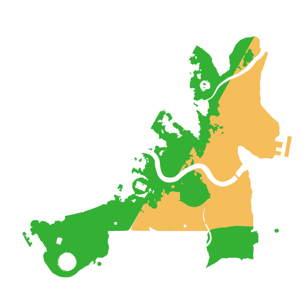 Biome Rust Map: Procedural Map, Size: 3000, Seed: 1147309852