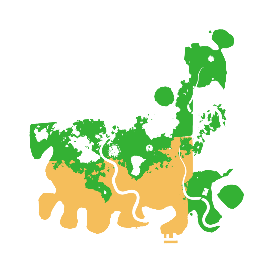 Biome Rust Map: Procedural Map, Size: 3750, Seed: 19297126