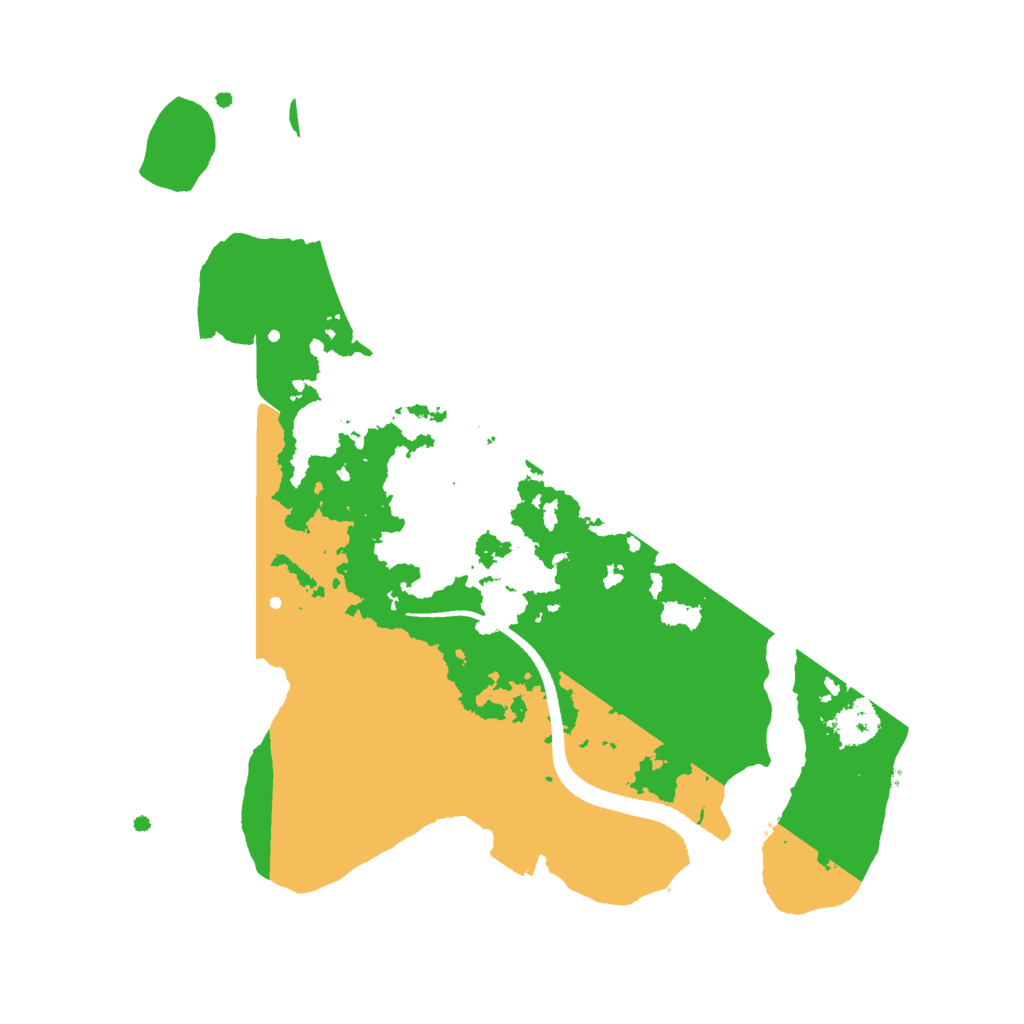 Biome Rust Map: Procedural Map, Size: 2500, Seed: 91038132