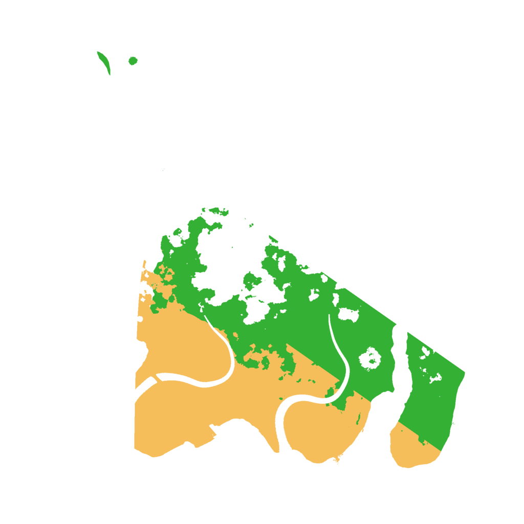 Biome Rust Map: Procedural Map, Size: 2500, Seed: 91038132